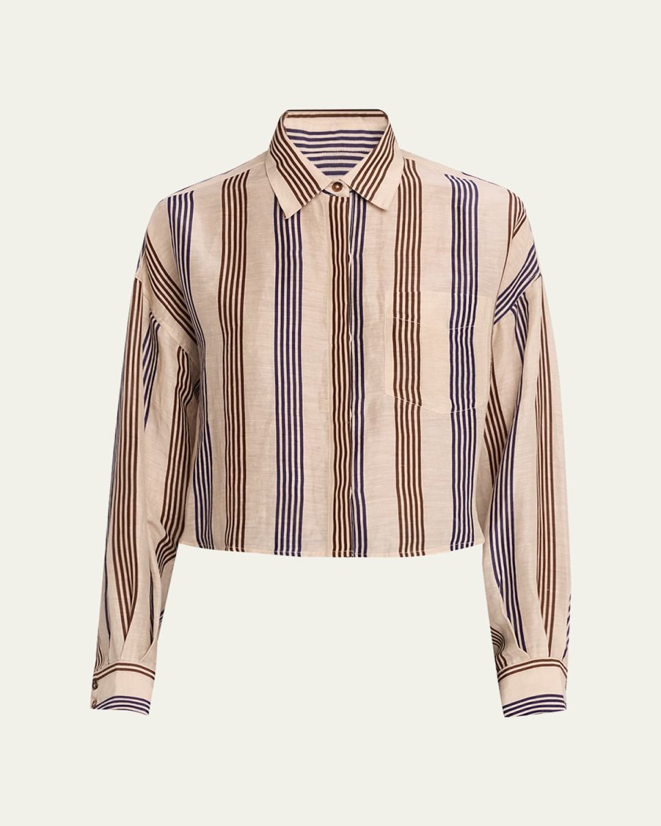 Beatrice Cropped Linen Shirt